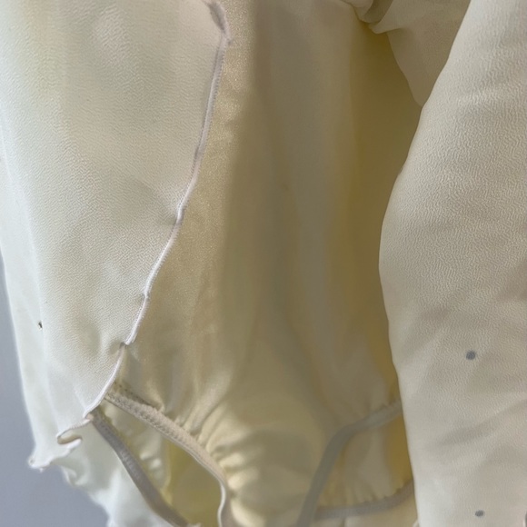 Weissman lyrical cream ivory dance leotard costume with gems. Kids size SC 6 - Picture 6 of 7